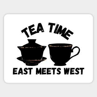 East Meets West Tea Time Design Magnet